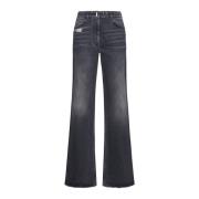 Zwarte Jeans met Wit/Blauw Detail Givenchy , Black , Dames