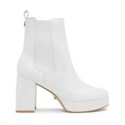 Plateau laarzen - Wit leer Guess , White , Dames