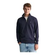 Half-Zip Sweatshirt Gant , Blue , Heren