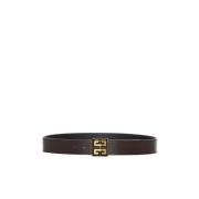 Omkeerbare leren riem Givenchy , Brown , Heren