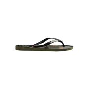 Groene Camu Flip Flops Havaianas , Multicolor , Heren