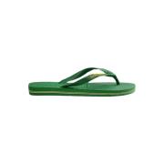 Braziliaanse Vlag Slippers Havaianas , Green , Heren