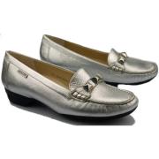 Zilveren Leren Ballerina's Mephisto , Gray , Dames