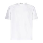 Metropolis Logo Print Crew Neck T-shirt C.p. Company , White , Heren