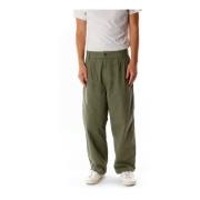 Straight Fit Broek met Medium Taillehoogte Carhartt Wip , Green , Here...