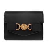 Portemonnee met logo Versace , Black , Dames