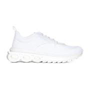 Witte Gebreide Sneakers Salvatore Ferragamo , White , Heren