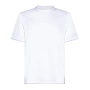 Witte Katoenen Jersey Crew Neck T-shirts Brunello Cucinelli , White , ...