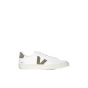 Campo Leren Sneakers Wit/Khaki Veja , White , Heren