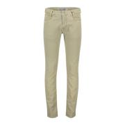 Bruine 5-Pocket Zomerbroek MAC , Brown , Heren