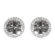 Pave Stud Oorbel Tory Burch , Gray , Dames