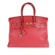 Pre-owned Leather handbags Hermès Vintage , Pink , Dames