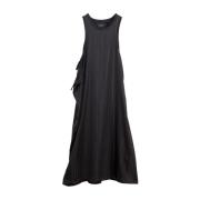 Gestreepte Jurk Y-3 , Black , Dames