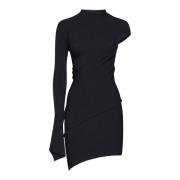 Stijlvolle Zwarte Jurk Balenciaga , Black , Dames