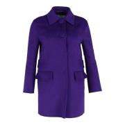 Pre-owned Wool outerwear Prada Vintage , Purple , Dames