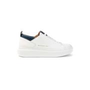 Wembley Wit Blauw Leren Sneakers Alexander Smith , White , Heren