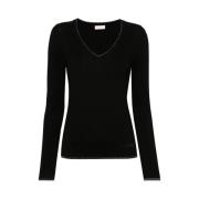 Zwarte Sweater Essentieel Elegant Veelzijdig Liu Jo , Black , Dames