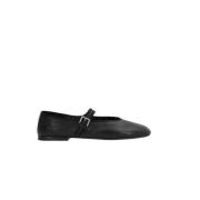 Zwarte platte ballerina schoenen The Row , Black , Dames