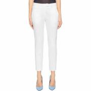 Slim-fit Cropped Chino Broek Dondup , White , Dames