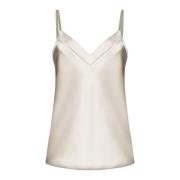 Elegante Witte Top Blanca Vita , Gray , Dames