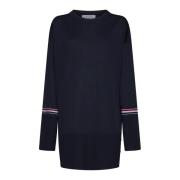 Blauwe Crewneck Sweater Thom Browne , Blue , Dames