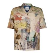 Illustratie Print Camp Kraag Shirt PS By Paul Smith , Multicolor , Her...