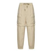 Cargo Stijl Witte Broek Moncler , Beige , Dames