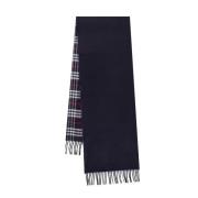 Vintage Check Cashmere Scarf Burberry , Blue , Dames