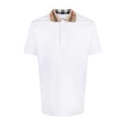 Polo Shirt Burberry , White , Heren