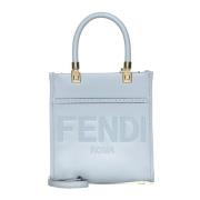 Stijlvolle Tassen Collectie Fendi , Blue , Dames