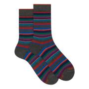 Korte sokken met veelkleurige microstrepen Gallo , Multicolor , Heren