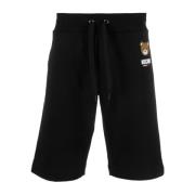 Zwarte Shorts Moschino , Black , Heren