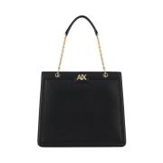 Zwarte Shopper Tas Elegant Veelzijdig Armani Exchange , Black , Dames