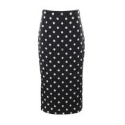 Pencilrok met Polka Dots Dolce & Gabbana , Black , Dames