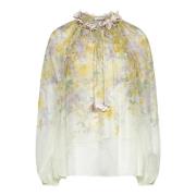 Natura Billow Blouse Zimmermann , Multicolor , Dames