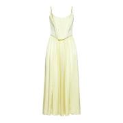 Gele Zijden Korset Jurk Zimmermann , Yellow , Dames