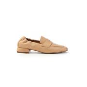 Elastische Leren Mocassin Damesschoen Mjus , Beige , Dames