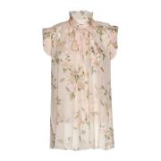 Gerimpelde Tank Top Zimmermann , Pink , Dames