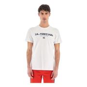 Logo-Print Regular Fit T-Shirt La Martina , White , Heren