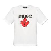 Bedrukt T-shirt Dsquared2 , White , Dames