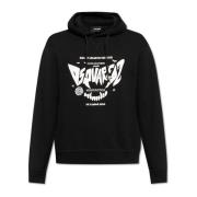 Sweatshirt met logo Dsquared2 , Black , Heren