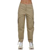 Cargo Katoenen Broek Aspesi , Beige , Dames