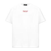 T-shirt met logo Dsquared2 , White , Heren