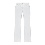 Flare jeans Dsquared2 , White , Dames