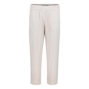 Casual Broek met Opgezette Zakken Betty & Co , Beige , Dames