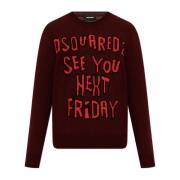 Trui met logo Dsquared2 , Red , Heren