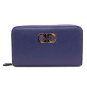 Pre-owned Leather wallets Salvatore Ferragamo Pre-owned , Purple , Dam...