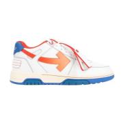 Contraststiksel Sneakers Wit Rood Off White , Multicolor , Heren