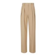 Elegante Hoge Taille Broek Staud , Brown , Dames