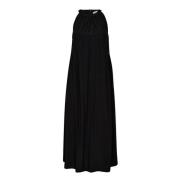 Elegante Halternek Jurk in Zwart Co'Couture , Black , Dames